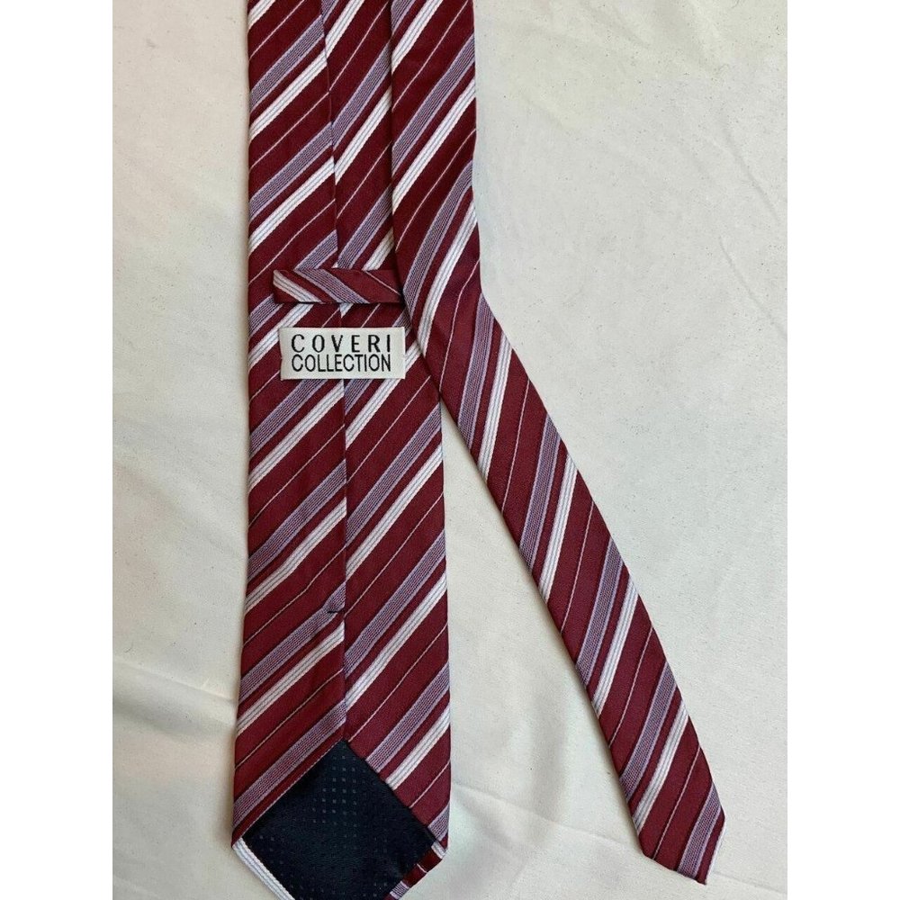 Coveri Collection Diagonal Stripe Silk Tie